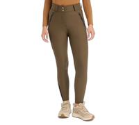 LeMieux Drytex Waterproof Breeches - Knee Grip Silicone Print - Soft Fleece Lining - Alpine - UK6 Green