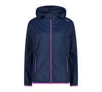 CMP - Woman Jacket Rain Fix Hood, Blue, XXS