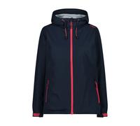 CMP Woman Rain Jacket Fix Hood - Waterproof jacket - Women's Black Blue XXS
