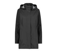 Women's waterproof hooded jacket with snap buttons CMP Noir L