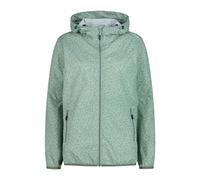 CMP WOMENS JACKET RAIN FIX HOOD, JADE, XXS