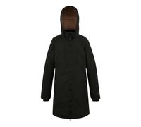 Regatta Women's Marron Longline Hooded Breathable Waterproof Insulated Jacket in Black | Size: 18 Regatta Black 18