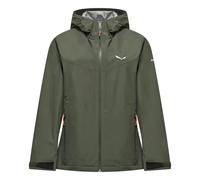 Salewa Puez Aqua 4 Powertex 2.5L Hooded Jacket Chrome Green Women - 38