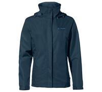 VAUDE Women's Escape Light rain jacket in blue, Waterproof Jacket Women, packable rain jacket with Hood, Climate-Friendly Windbreaker Jacket, M
