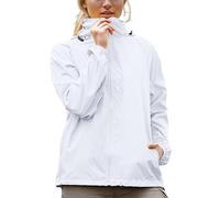 Womens Waterproof Jacket Women Solid Rain Long Sleeve Trench Coats Winter Hood Down Coat Outdoor Hooded Windproof Loose Jackets for Functional Raincoats