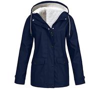 Womens Waterproof Jackets Breathable Lightweight Jacket Solid Color Packable Rain Coat Hoody Windproof Hiking Outdoor Wear Plus Size Softshell Jacket Ladies Loose Fit Windbreaker Coats Trench Coat Uk
