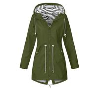 Womens Waterproof Jackets Winter Coats Casual Outdoor Windproof Coat with Zippers 2025 Chic Light Weight Breathable Functional Jacket for Dog Walking, Hiking Travel