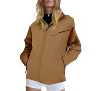 Womens Waterproof Jackets - Women's Casual Jacket Windproof Detachable Fleece Lined Hooded Outerwear For All Seasons Comfortable Lightweight Travel Coat