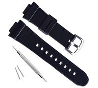 Women's Waterproof Natural Resin Replacement Watch Band for Casio BA-110 BA-111 BA-112 BGA-110 Baby-G Analog-Digital BGA-130