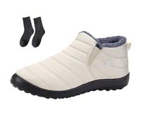 Women's Waterproof Orthopedic Warm Boots, Snow Hiking Boots for Winter, Non-Slip Sole Includes Men's Sizes (White, One Size, Adult, Women, 11.5, Numeric, UK Footwear Size System, Medium)