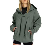 Women's Waterproof Rain Jacket, Transition Jacket, Women's Autumn Functional Jacket, Breathable Softshell Jacket, Plain Raincoat, Outdoor Cycling Jacket, Large Sizes, Leisure Jacket with Hood, Hiking