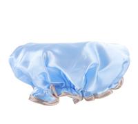 Women's Waterproof Shower Cap in Blue, Thick Peva Reusable Bath Hat | Soft Feel, Lightweight Comfort, Long or Short Hair Use, Cooking and Makeup, Sauna and Daily Wash