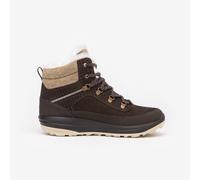 Women's Waterproof Snow Boots Sh900 Leather Brown