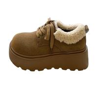 Womens Waterproof Snow Boots Womens Walking Boots Women's High Performance Warm Booties Soft Comfortable Can Adapt to The Cold Harsh Environment Bog Booties (Khaki, 5.5)