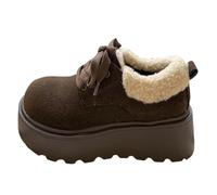 Womens Waterproof Snow Boots Womens Walking Boots Women's High Performance Warm Booties Soft Comfortable Can Adapt to The Cold Harsh Environment Bog Booties (Coffee, 3.5)