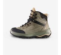Women's Waterproof Trekking Boots MT100 Khaki Green