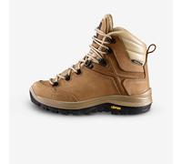 Women's Waterproof Trekking Boots MT500 Leather Brown