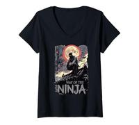 Womens Way of The Ninja: Clothing, Wear, Apparel, Teen, Kid,Dad,Mom V-Neck T-Shirt