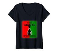 Womens We Are The Giants Whose Shoulders The World Stands On (RBG) V-Neck T-Shirt