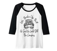 Womens We Broke Up But He Said We Could Still Be Cousins Funny Raglan Baseball Tee