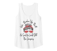 Womens We Broke Up But He Said We Could Still Be Cousins Funny Tank Top