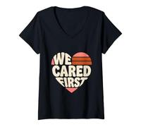 Women's We Cared First Human Care Bioarchaeology V-Neck T-Shirt
