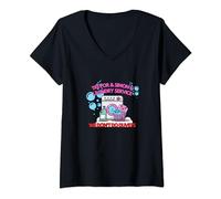 Womens We Don't Do Duvets - Trevor and Simon's LAundry Service V-Neck T-Shirt