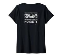 Women's We No Longer Differ in Politics, We Differ in Morality V-Neck T-Shirt