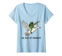 Women's We Ride at Midnight Frog V-Neck T-Shirt