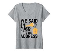 Women's We Said Yes to The Address V-Neck T-Shirt