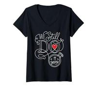 Women's We Still Do 11 Years Funny Couple 11th Wedding Anniversary V-Neck T-Shirt