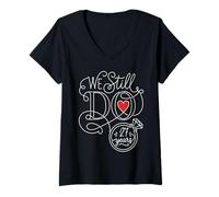 Women's We Still Do 27 Years Funny Couple 27th Wedding Anniversary V-Neck T-Shirt