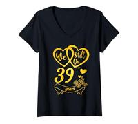Womens We Still Do 39 Years Funny 39th Wedding Anniversary Couple V-Neck T-Shirt