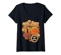 Women's We Still Do 41 Years Funny Couple 41st Wedding Anniversary V-Neck T-Shirt