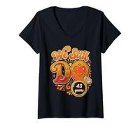 Women's We Still Do 43 Years Funny Couple 43rd Wedding Anniversary V-Neck T-Shirt