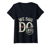 Women's We Still Do 5 Years Funny Couple 5th Wedding Anniversary V-Neck T-Shirt