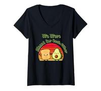 Women's We were Meant for Each Other - Toast and Avocado Love V-Neck T-Shirt