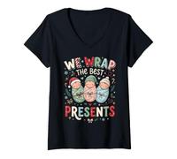 Women's We Wrap The Best Presents Nurse Appreciation Newborn Baby V-Neck T-Shirt