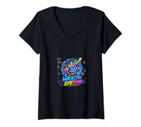 Women's Wealth Growth System Digital Finance Concept Design V-Neck T-Shirt