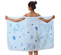 Women's Wearable Shower Skirt Bow Tie Water Absorption And Quick Drying Beauty Salon Coral Velvet Household Adult Shower Skirt Thickened Long Silk Kimono Robes for Women plus Size Robe Size 6