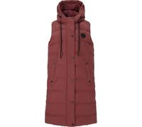 Women's Weather Report Chief Long Puffer Vest Rouge 38