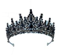 Womens Wedding Accessories Rhinestones Crown Tiara Wedding Headdress Party Crown Bridal Hair Jewelry TS-J3151BLK