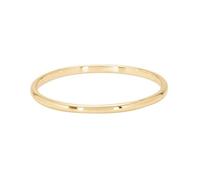 Womens Wedding Band Gold, Engagement Ring 9K Yellow Gold Round with Jewelry Box Size J 1/2