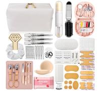 Women's Wedding Emergency Kit 39 Essential Items for Brides Team Bride All in One Travel Kit Personal Care Women's Travel Set, White, Glam White