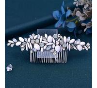 Women's Wedding Hair Comb Bridal Headdress Earrings Bridal Hair Clip Rhinestone Hair Accessories (1 Comb)