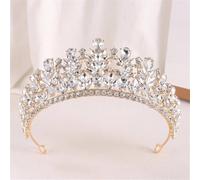 Women's Wedding Headband - Crystal Bridal Crown Tiara With Rhinestones, Queen Diadem Hair Jewelry Accessories