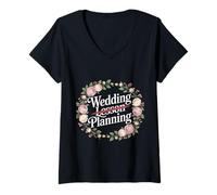 Womens Wedding Lesson Planning Teacher Preparation Marriage V-Neck T-Shirt