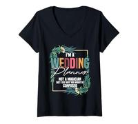 Women's Wedding Planner Mode | Funny Bridal Event Coordinator V-Neck T-Shirt