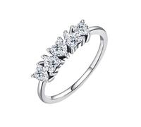 Women's Wedding Rings Real Gold Ring 9K Au375 Size L 1/2 White Rectangle 6X8mm Moissanite Stackable for Ladies Classic