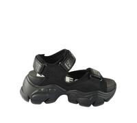 Women's wedge sandals Buffalo Binary 0 - Vegan Nappa/nubuck Noir 41